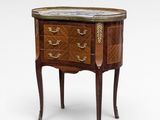 an image of a side table with a marble top