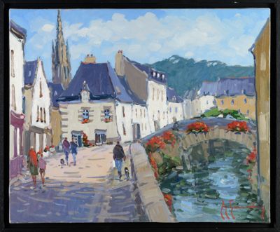 Guy LEGENDRE (1946-) "Pont-Aven" HST, SBD.