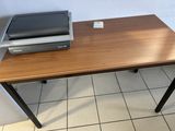 an image of a desk with a printer on it