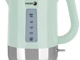 a close up of a tea kettle on a white background