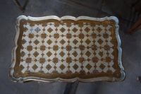 Table d'appoint florentine en bois doré - H : 60 cm L : 55 c… (photo 2)