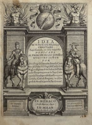 SAAVEDRA FAJARDO (Diego de). Idea de un príncipe político ch…