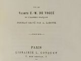 an old book with a black and white title on it