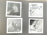 un livre sur lequel figurent les photos d'une femme et d'un chat