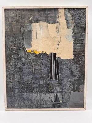 Roger ROUGAN (1953-1994) Composition abstraite Huile sur pan…