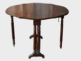 an image of a wooden table with two legs and a table top
