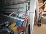 a picture of a garage with a lot of tools in it