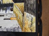 a picture of a painting of a city street
