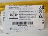 a plastic container with a label on it that says e - liquid