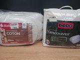 two bags of cotton on the table next to each other
