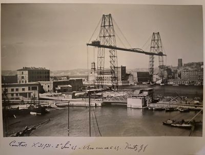 a picture of a picture of a large crane in the water