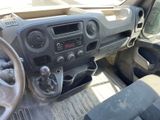 a dashboard of a truck with a steering wheel and dashboard controls