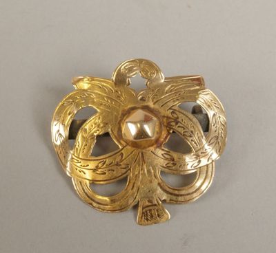 Rare coulant dit du Val d'Arly en or 750 à entrelacs finemen…