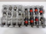 many different types of electrical components in this case