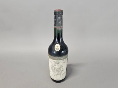 bottle of red wine on a white background
