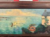 a picture of a painting on display in a museum