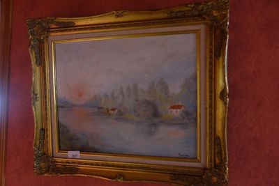 a picture of a painting hanging on the wall