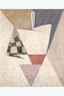 an image of a painting with geometric shapes on a white background
