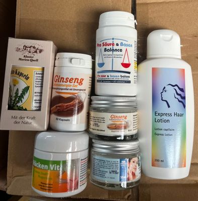 many different types of hair care products in a box