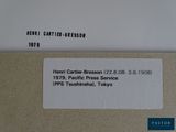 an image of a label on a piece of paper that says henri carrier - bresson