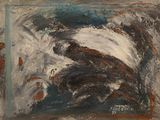 une image représentant une peinture d'une vague venant de l'océan