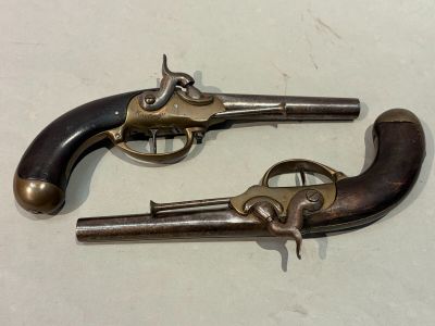 Paire de pistolets de cavalerie modèle 1777 dit à coffre, tr…