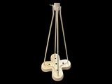 a light that is hanging from the ceiling in the dark