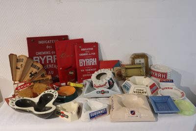 a table with a lot of items on it