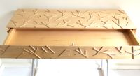 Roger BOUSCAYROL (1929) Console à tiroir en érable sculpté e… (photo 5)
