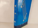 a picture of a blue box that has a rack on it