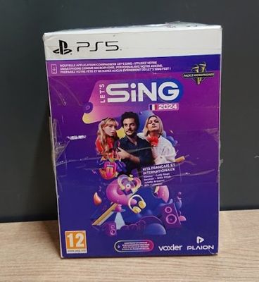 Jeu PS5 -Let's Sing 2024 - Avec 2 micros -NEUF , jeu sous bl…