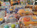 many different types of toys on the table