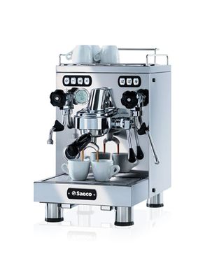 a close up of a coffee machine on a white background
