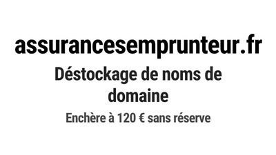 Nom de domaine assurancesemprunteur.