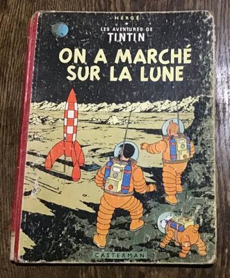 Les Aventures de Tintin Hergé On A Marché Sur La Lune
