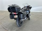 a motorcycle that is parked in a large room