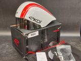 a helmet that is sitting on top of a box