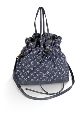 Sac seau en denim Louis Vu Vu