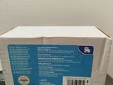 a box with a label on it sitting on top of a box