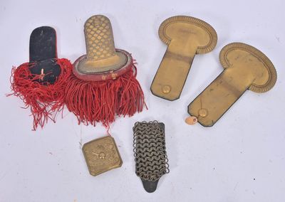 a lot of items that are laying out on the table