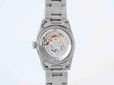 an image of a wrist watch with a white dial on a silver bracelet