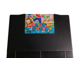 a video game on the table with a sticker on top of it