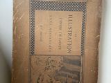 an old book with a picture of a cat on it
