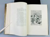 a book opened to show a picture of a man and a woman