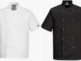 trois styles différents de vestes de chef