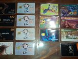 a lot of cards that are sitting on a table