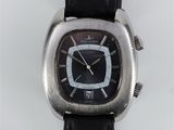 an image of a watch with a black leather band