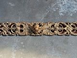 an image of a gold bracelet with a lion head on it