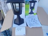 a lamp that is sitting on top of a cardboard box
