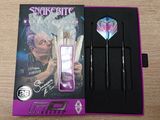 a box with darts and darts in it on a table